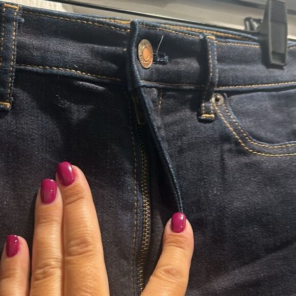 Gap 1969 Dark Blue True skinny Super High Rise Jeans, Size 26R - Picture 5 of 9